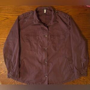 Supplies Juniors Plum Utility Jacket Size 1X